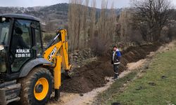 Tokat'ta Hatipli beldesinde doğal gaz çalışmaları başladı