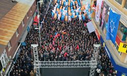 AĞRI - AK Parti Belediye Başkan adayı Aydın, kentte coşkuyla karşılandı