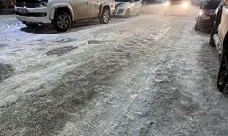 ARDAHAN - Buzlanma nedeniyle trafikte aksamalar yaşandı