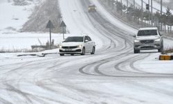 ERZURUM - Aralıklarla kar yağışı etkili oluyor (2)