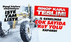 Sinop'ta 110 köye ulaşılamıyor