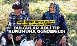 Yaşlı çiften geriye sadece kemik parçaları kalmış