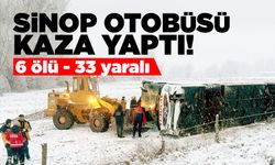 Sinop otobüsü kaza yaptı: 6 kişi öldü