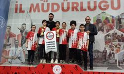 Floor Curling'de Asarcıklı kız öğrenciler Samsun birincisi oldu