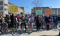 Asarcık'ta öğrenciler Yeşilay Haftası'nda sağlık için pedal çevirdi