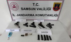 Samsun'da 2 ruhsatsız silah ve mermiler ele geçirildi