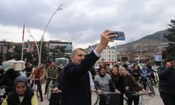 Tokat Belediye Başkanı Eroğlu, vatandaşlarla bisiklet sürdü