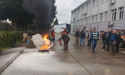 BAÜN’de acil durum ekipleri eğitim ve yangın tatbikatı yaptı