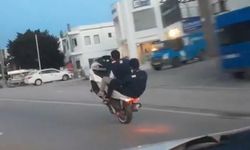 Bodrum’da tehlikeli sürüş kamerada