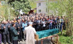 Trabzon’da isale hattındaki göçükte hayatını kaybeden işçilerden İbrahim Keskin son yolculuğuna uğurlandı
