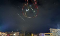 ÇANKIRI - Nevruz kutlamalarında dron ışık gösterisi yapıldı