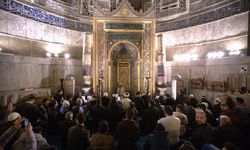 İSTANBUL - Diyanet İşleri Başkanı Erbaş, Ayasofya-i Kebir Cami-i Şerifi'nde teravih namazı kıldırdı