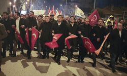 UŞAK - AK Parti İl Başkanlığınca "Büyük Yürüyüş" düzenlendi