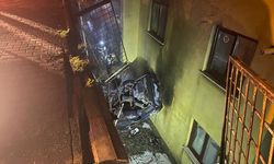 ZONGULDAK - Kaza sonrasında yangın çıkan otomobilin sürücüsü yaralandı