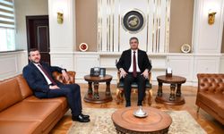 Karabük Belediye Başkanı Çetinkaya, ilk ziyaretini Vali Yavuz'a yaptı