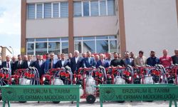 Erzurum’da çiftçiye makine desteği