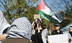 MİCHİGAN - Michigan Eyalet Üniversitesi öğrencileri Filistin'e destek gösterisi düzenledi