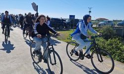 SAMSUN - Bafra’da Kuş Cenneti’nde bisiklet turu düzenlendi