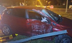 SAMSUN - Çarpışan iki otomobilin sürücüleri yaralandı