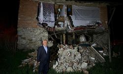 YOZGAT - Kadışehri'nin Yelten köyünde deprem nedeniyle bazı evler zarar gördü