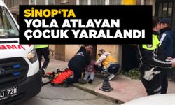 Sinop’ta yola atlayan çocuğa araba çarptı