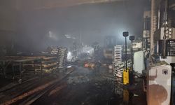 Kayseri’de soba imalathanesinde yangın