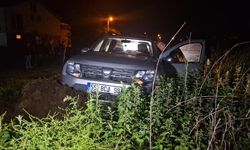 SAMSUN - Toprak yığınına çarpan otomobilin sürücüsü öldü