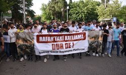 Şanlıurfa'da "sessiz yürüyüş" ile İsrail protesto edildi