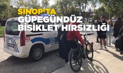 Sinop'ta güpegündüz bisiklet hırsızlığı