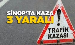 Sinop - Samsun yolundaki kazada 3 kişi yaralandı