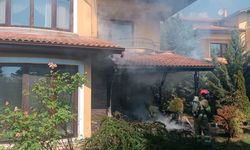Karabük'te villada çıkan yangın hasara neden oldu