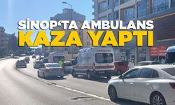 Sinop'ta ambulans kazaya karıştı