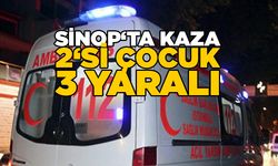 Sinop'taki kazada 2'si çocuk 3 kişi yaralandı