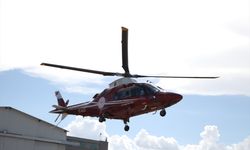 ERZURUM - Bitki toplarken kayalıklardan düşen kadın ambulans helikopterle hastaneye yetiştirildi