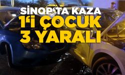 Sinop kent merkezindeki kazada 3 kişi yaralandı