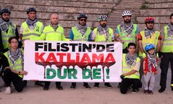 Muş Bisiklet Derneği üyeleri, Filistinliler için pedal çevirdi