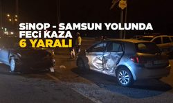 Sinop - Samsun yolunda feci kaza