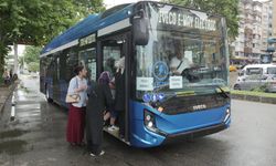 Trabzon'da elektrikli otobüslerin ilk test sürüşü yapıldı
