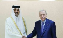 Cumhurbaşkanı Erdoğan, Katar Emiri Hamed Al Sani ile görüştü