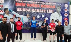Körfezli Kübranur karate şampiyonasında ikinci oldu