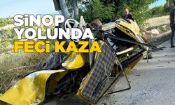 Gerze – Sinop yolunda feci kaza: 1 yaralı