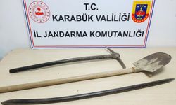 Karabük'te kaçak kazı yapan 2 kişi suçüstü yakalandı