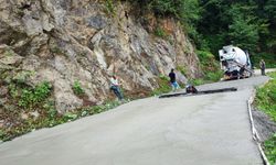 Trabzon'da yol yapım ve bakım çalışmaları devam ediyor