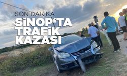 Sinop Havalimanı kavşağında kaza