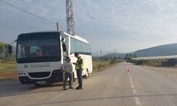 Amasya'da personel ve işçi servislerine denetim