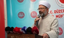 DÜZCE - Diyanet İşleri Başkanı Erbaş, Düzce'de Kur'an kursu ve cami açılışlarına katıldı