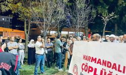 İZMİR - Harmandalı Katı Atık Düzenli Depolama Tesisi'nin kapatılmaması protesto edildi