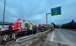 KOCAELİ - Anadolu Otoyolu'nda yön tabelasına çarpan pikabın sürücüsü hayatını kaybetti