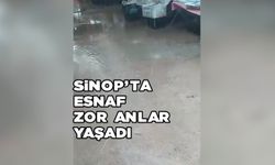 Sağanak yağış, pazar yeri esnafına zor anlar yaşattı