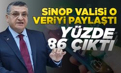 Sinop Valisi sonucu açıkladı: Yüzde 86